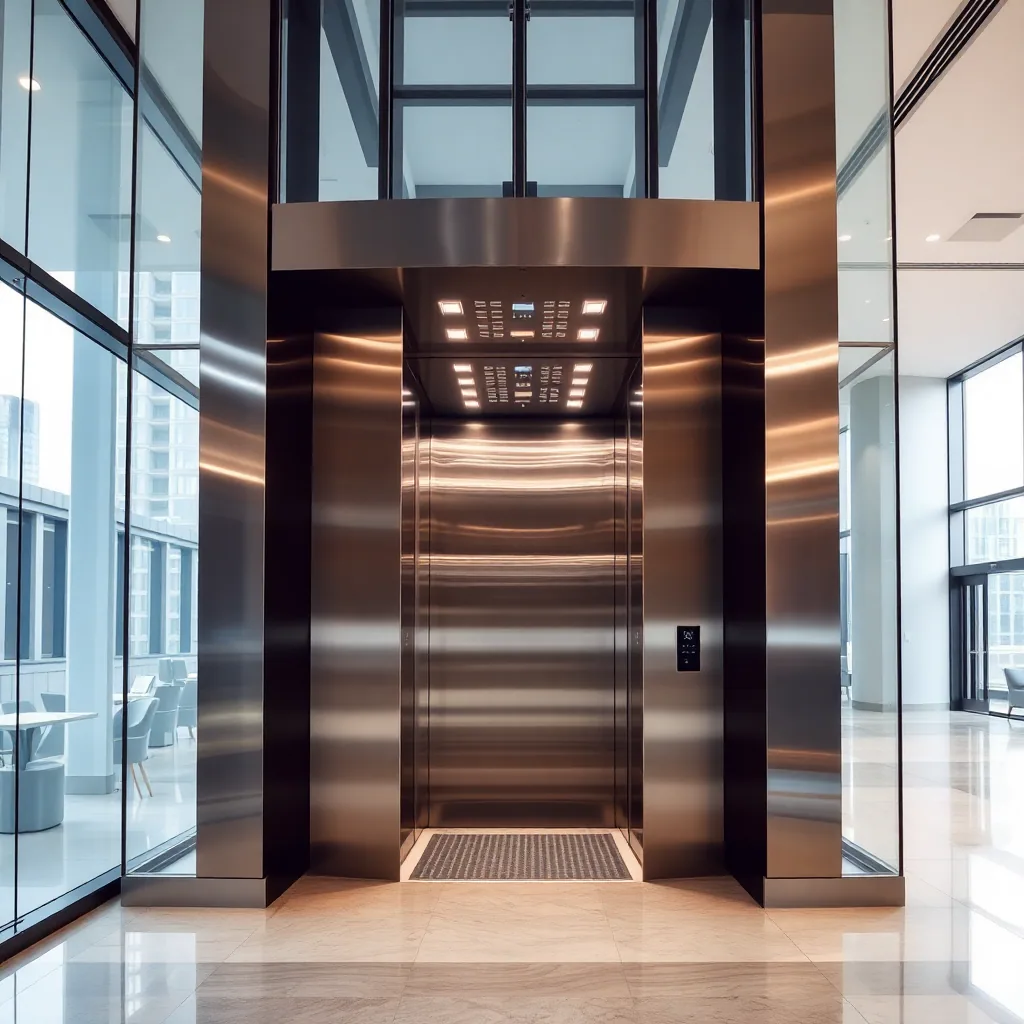 Modern liftes folyosó
