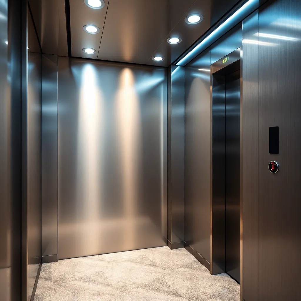 Modern elevator interior